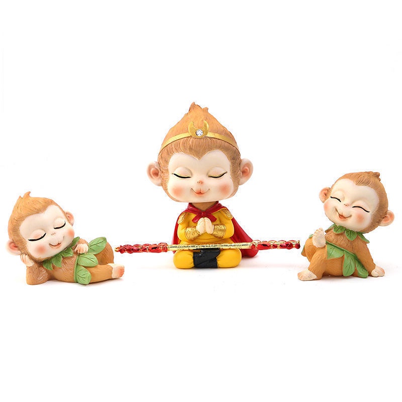 Tượng Tôn Ngộ Không trang trí bàn làm việc, để xe ô tô, trang trí thư giãn 💕FREESHIP 50k💕 Những Điều Bình An