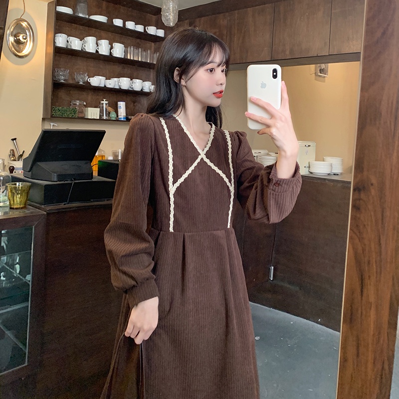 Đầm nhung Perty thời trang vintage thanh lịch dành cho nữ
