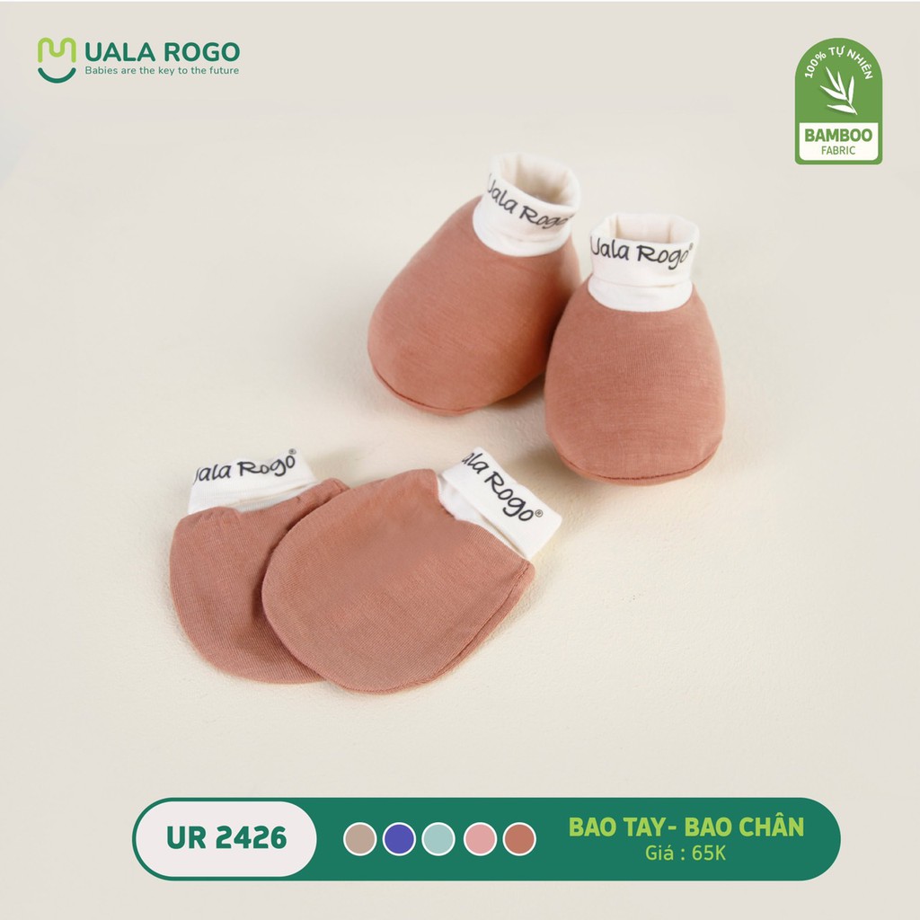 SET BAO TAY BAO CHÂN BAMBOO 5 MÀU UALAROGO UR2426