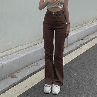Quần ống loe form dài chất kaki