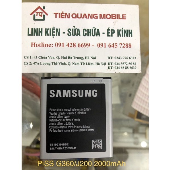 Pin Samsung G360/J200 2000mAh