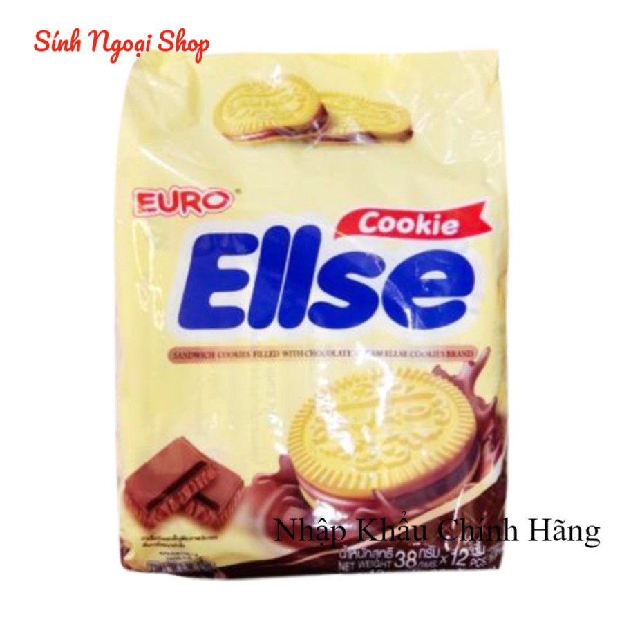 Bánh kẹp socola Euro Ellse Cookie Chocolate Thái Lan - nhập khẩu chính hãng