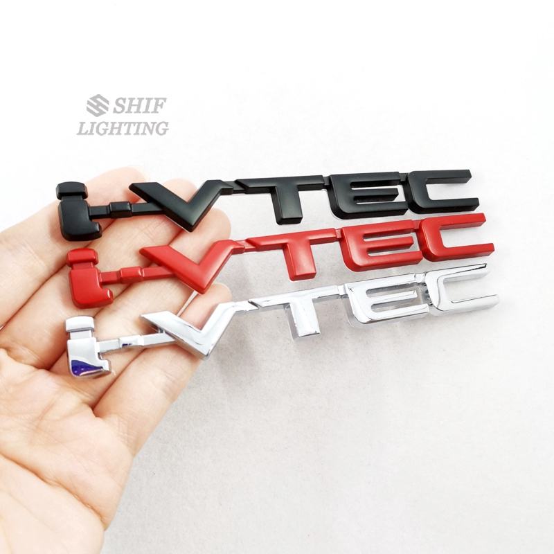 Miếng dán kim loại họa tiết chữ logo i-VTEC thay thế cho xe iVTEC Honda