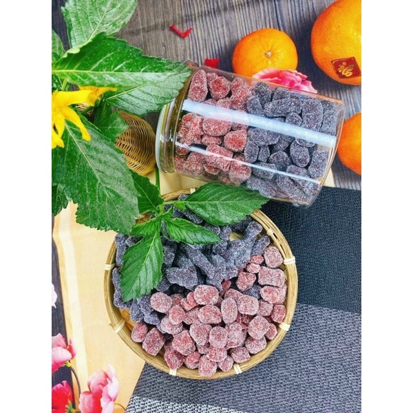 HỦ 400gr Kẹo Dâu Tây Mix Dâu Tằm Đà Lạt