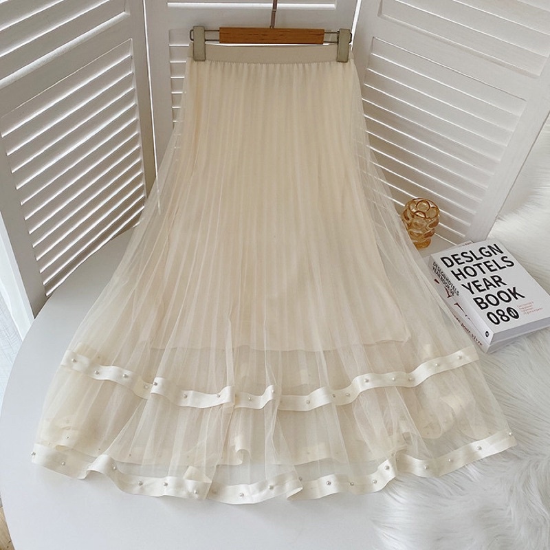 #5866 Chân váy xoè đính hạt lót bóng cực xinh