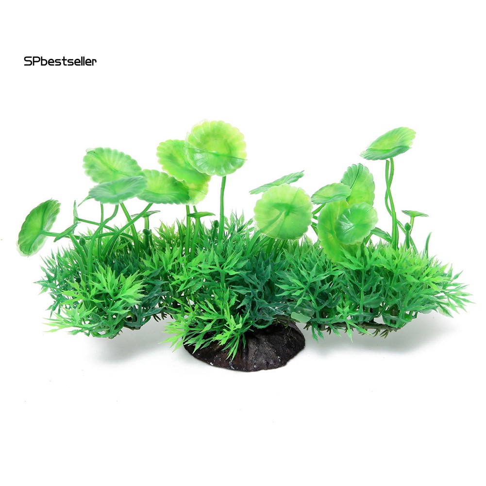 Cây lá sen nhân tạo dành cho trang trí bể cá