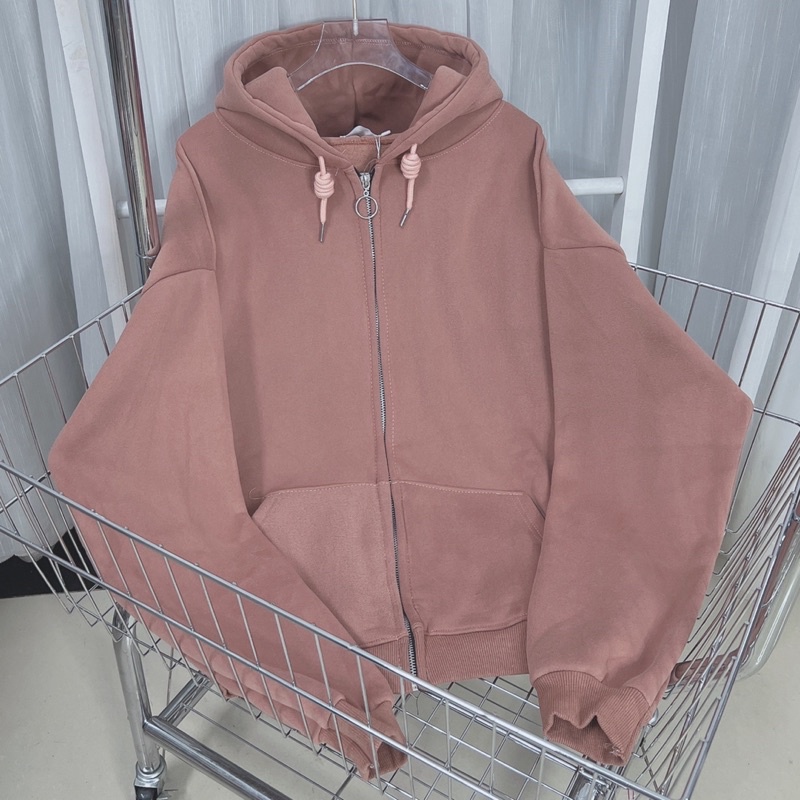 hoodie zip trơn đủ màu vải nỉ ngoại lót bông dày dặn [ Hình Thật 100% ] | BigBuy360 - bigbuy360.vn