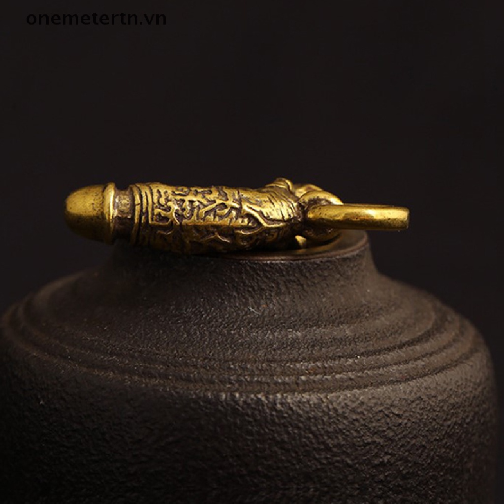 Onemetertn Móc Khóa Hình Chú Gà Bằng Đồng Thau Sáng Tạo Vui Nhộn