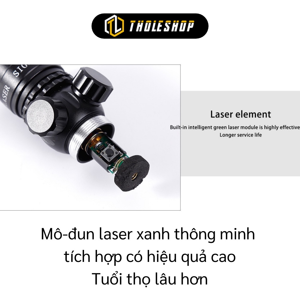 Đèn Laser Cực Mạnh - Bút Laser Scope Chỉnh Tia Xanh/Tia Đỏ Dùng Dọi Công Trình Fullbox 7146