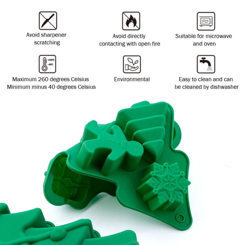 GOGOUP Khuôn Silicone Làm Bánh Kẹo 3D Chủ Đề Giáng Sinh