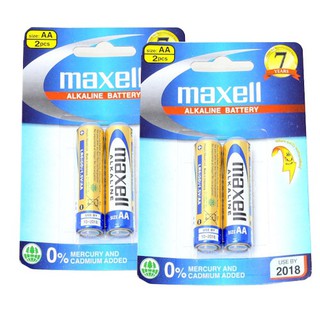 Pin Maxell Alkaline 1.5V AA LR6(GD)2B / AAA LR03(GD)2B