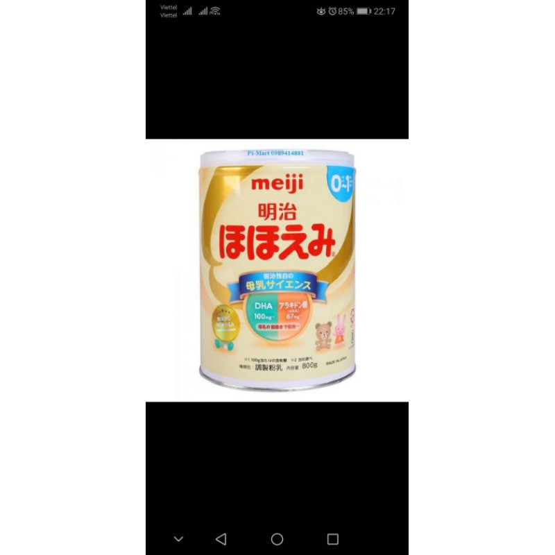 combo sữa meiji số 0 và số 9