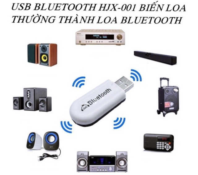 Usb Bluetooth 5.0 HJX-001 Biến Loa Thường Thành Loa Bluetooth