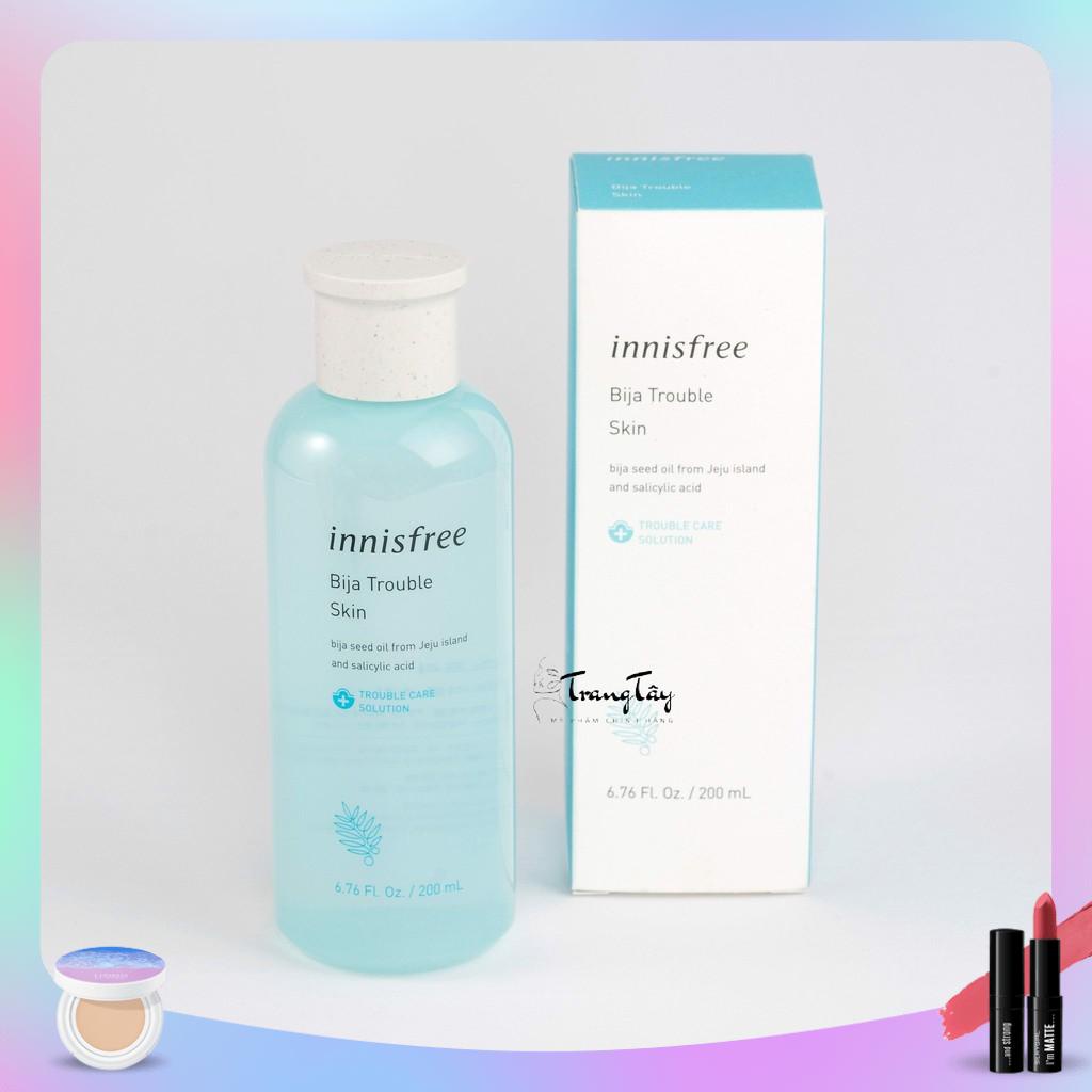 Toner Innisfree Bija Trouble Skin dành cho da mụn