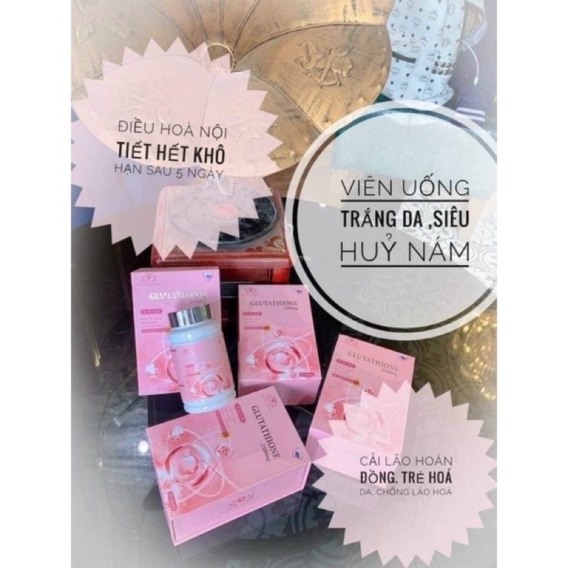 VIÊN UỐNG TRẮNG DA GLUTATHION 2500 HANY