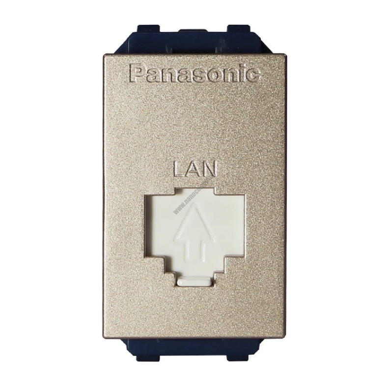 Ổ cắm data CAT5/CAT6 Panasonic dòng Wide Series màu trắng - đen xám - vàng ánh kim  - xám ánh kim