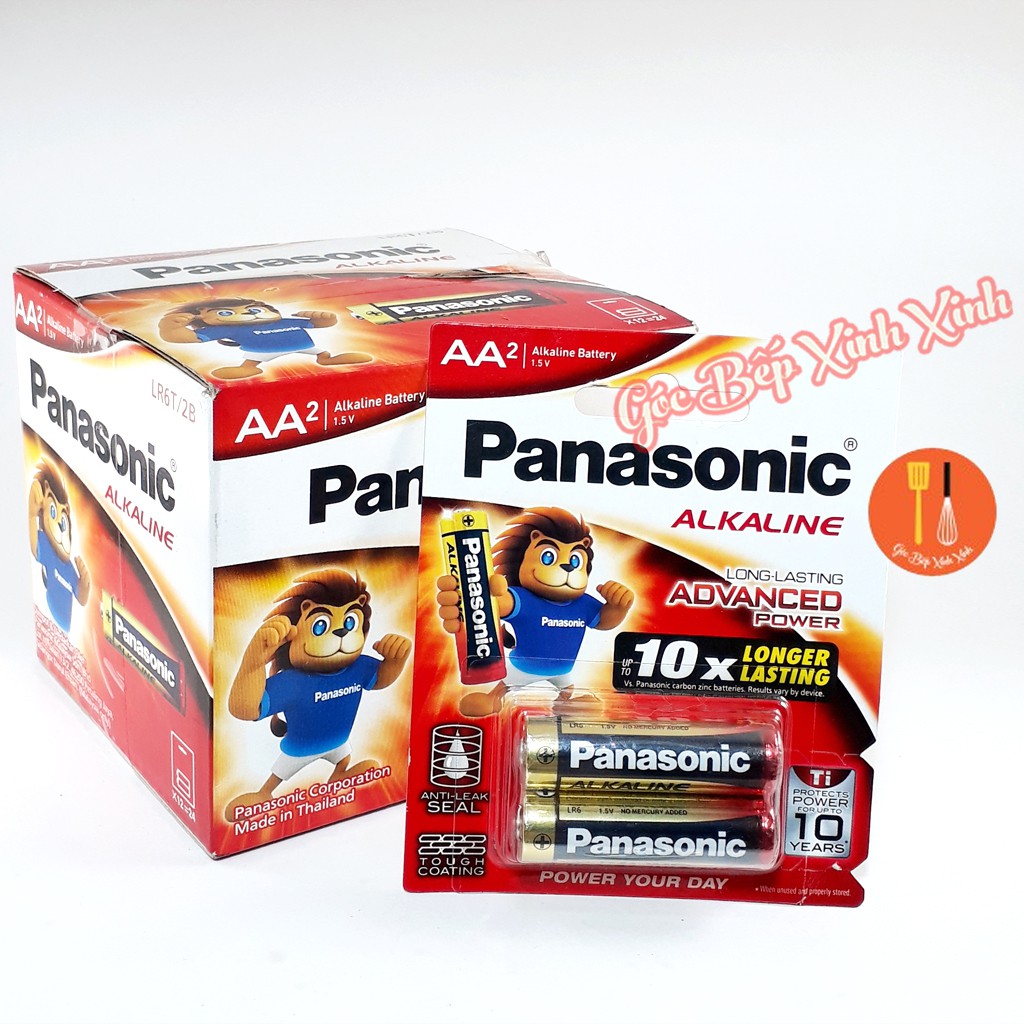 Pin AA (pin 2A) Panasonic 1.5V  (1 cặp ) mã LR6T/2B