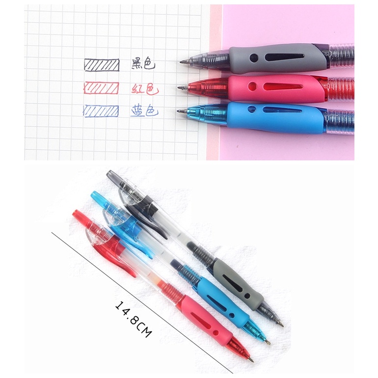 Bút viết mực gel ngòi 0.5mm dung tích lớn đơn giản cho viết lách học tập và văn phòng