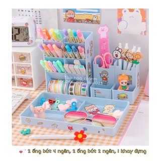 SET 5 MÓN ĐỰNG ĐỒ VĂN PHÒNG PHẨM ĐỂ BÀN