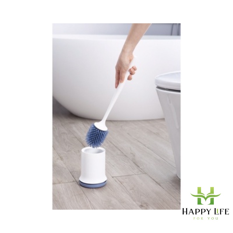 Cọ bồn cầu silicon, cọ toilet, cây chà toilet có bình chứa xà phòng INOCHI tiêu chuẩn Nhật Bản - Happy Life 4U