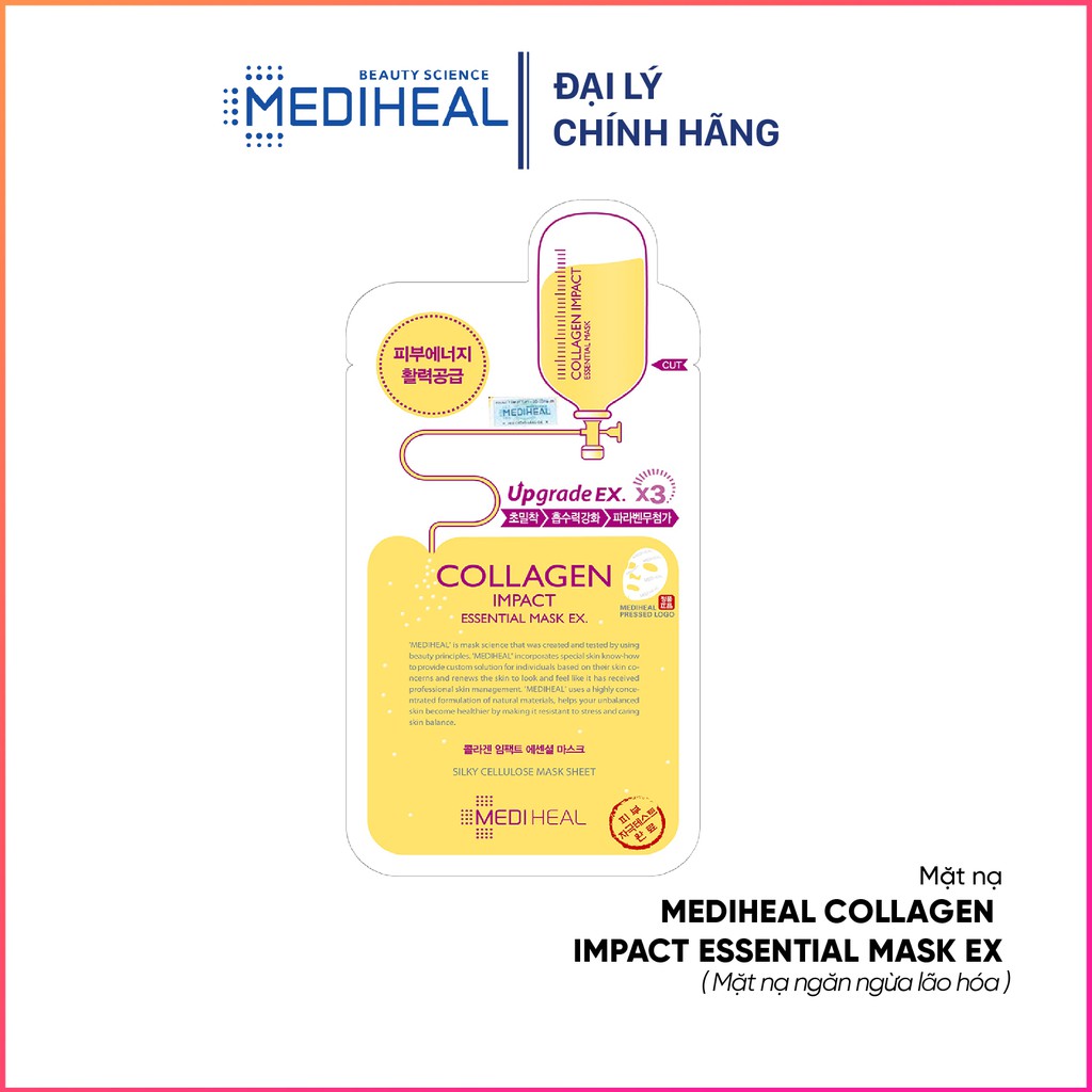 Mặt Nạ Collagen Ngăn Ngừa Lão Hóa Da Mediheal Collagen Impact Essential Mask EX 24ml