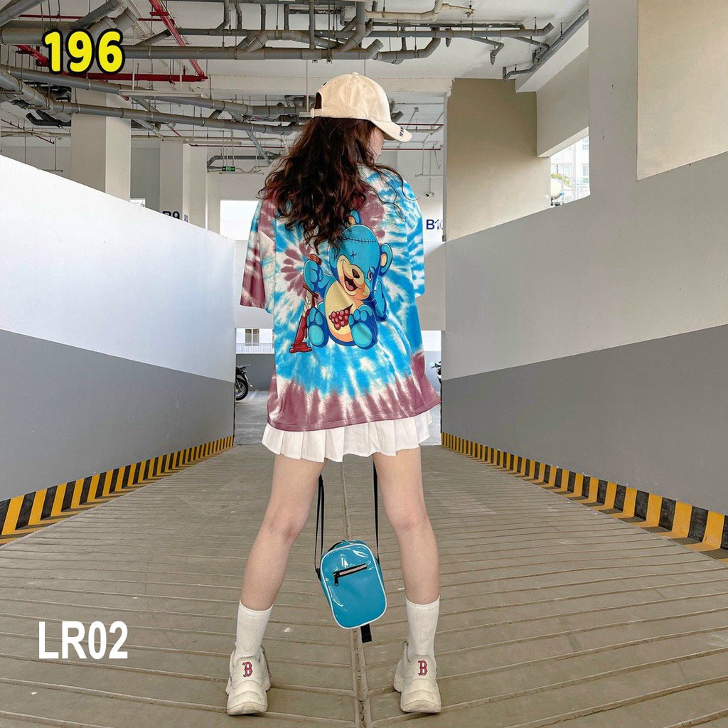 Áo thun loang màu 𝑭𝒓𝒆𝒆𝒔𝒉𝒊𝒑 Áo phông unisex LR02 vải cotton xượt poli co giãn thấm hút tốt, không xù lông