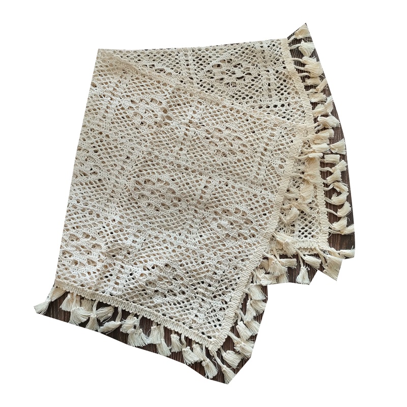Chăn Quấn Chụp Ảnh Phối Tua Rua Phong Cách Vintage Cho Bé