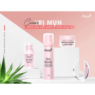 Bộ 3 sp giảm mụn mini hanayuki