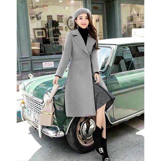 Áo khoác dạ măng tô nữ dáng dài DN15 Thoitranghd com