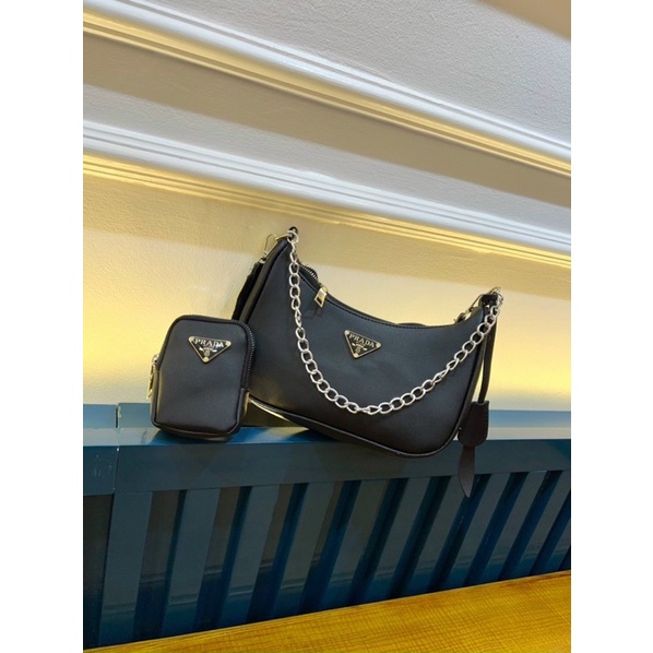 Túi Xách Nữ Đeo Chéo Pra da tặng kèm túi mini❣️Freeship❣️Set 2 chi tiết
