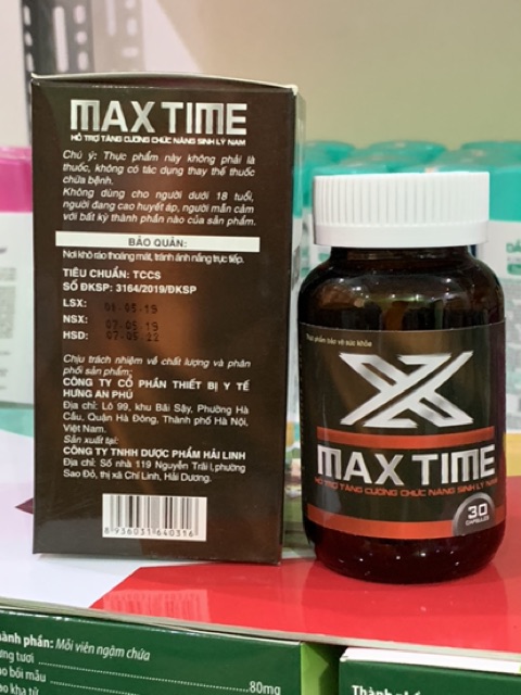 Tinh hàu biển MAX TIME ( lọ 30 viên)