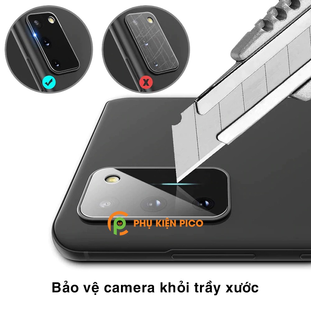 Cường lực camera Samsung S20 FE trong suốt độ cứng 9H chống trầy xước va đập - Dán camera Samsung Galaxy S20 FE