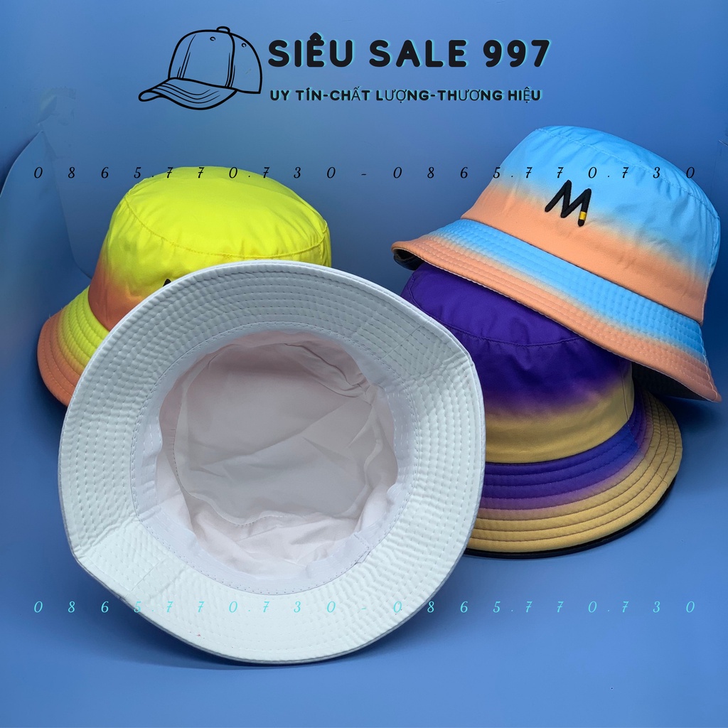 MŨ BUCKET M LOANG MÀU CÁ TÍNH THỜI TRANG NAM NỮ HOT TREND HÀN QUỐC