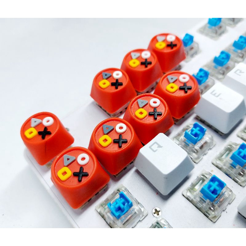 Keycap resin trò chơi điện tử 4 nút trang trí bàn phím cơ