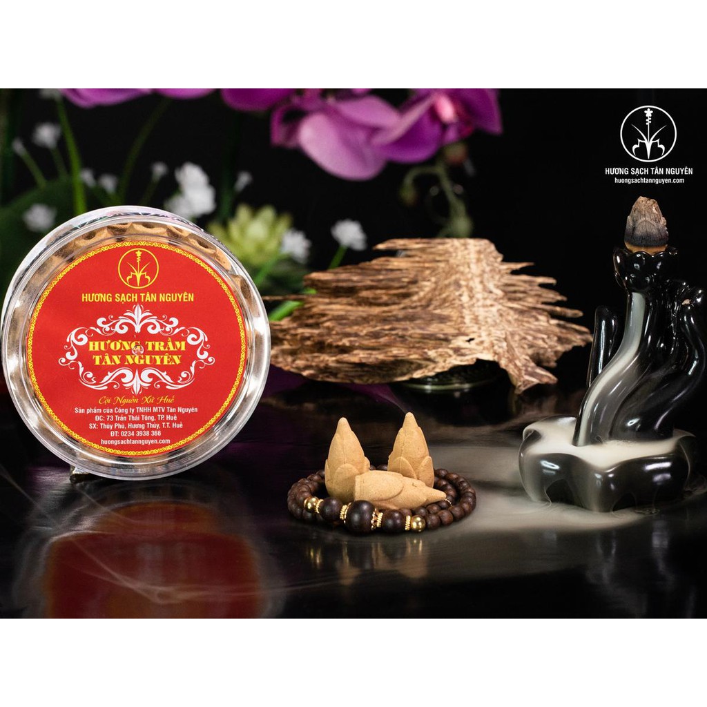 Trầm hương Tân Nguyên, nụ trầm hương cao cấp mùi thơm dịu nhẹ hộp 31 viên dùng cho thác khói