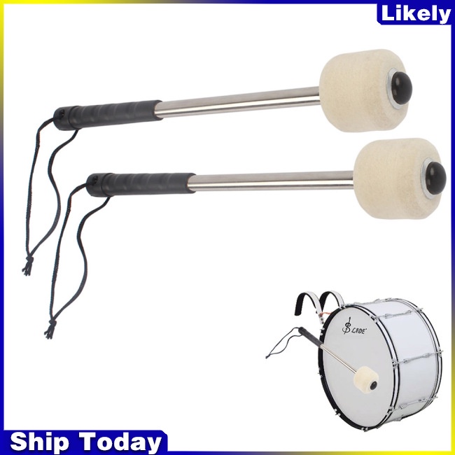 1 Cặp Dùi Gõ Trống Bass Tay Cầm Bằng Hợp Kim Nhôm