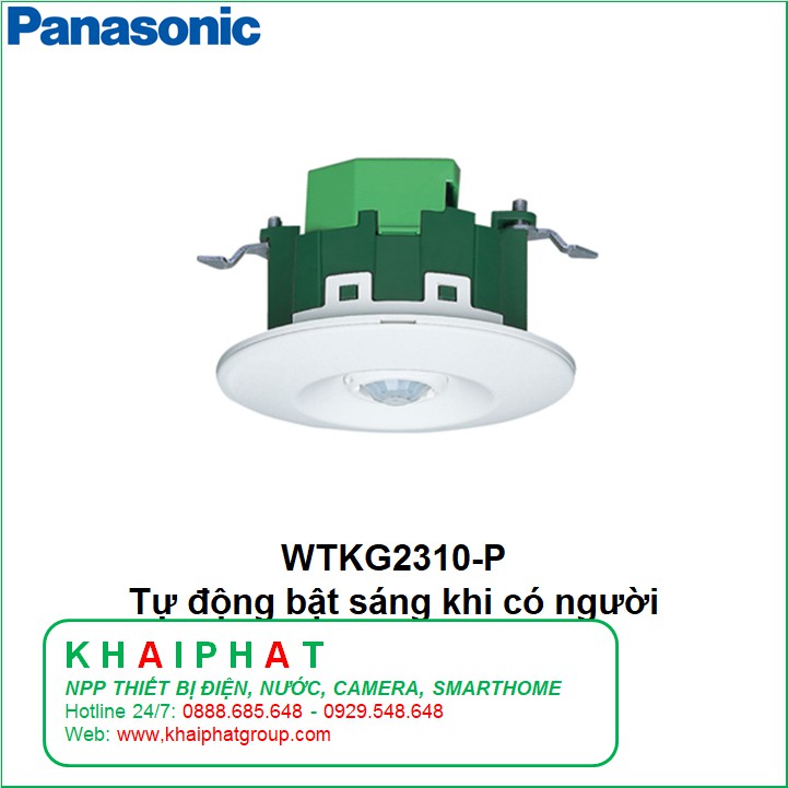 WTKG2310-P Sensor cảm ứng cảm biến bật tắt đèn tự động khi có người Pana Panasonic Chính hãng - khải phát electric