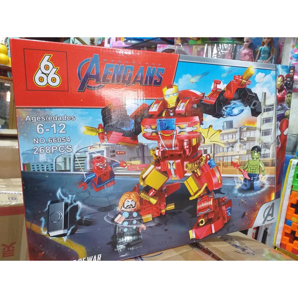 Xếp hình siêu nhân Iron 66054  cho bé trai