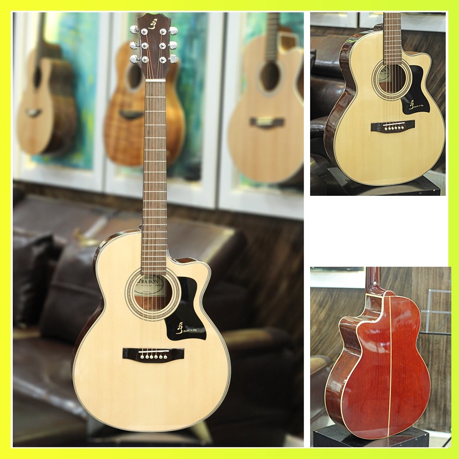 Đàn Guitar Acoustic Ba Đờn J150 ( Tặng bao mỏng, capo, pic, ty chỉnh cần )