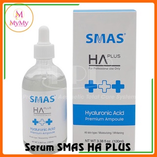 Serum SMAS HA PLUS Hyaluronic Acid 100ml giúp cấp ẩm sáng da. Serum ha plus 100dt