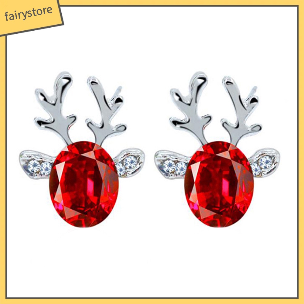 Hoa Tai Mặt Hình Gạc Hươu 3d Cho Nữ