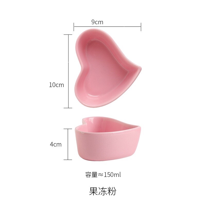 Bát tim lượn để đồ ăn dặm, đựng gia vị