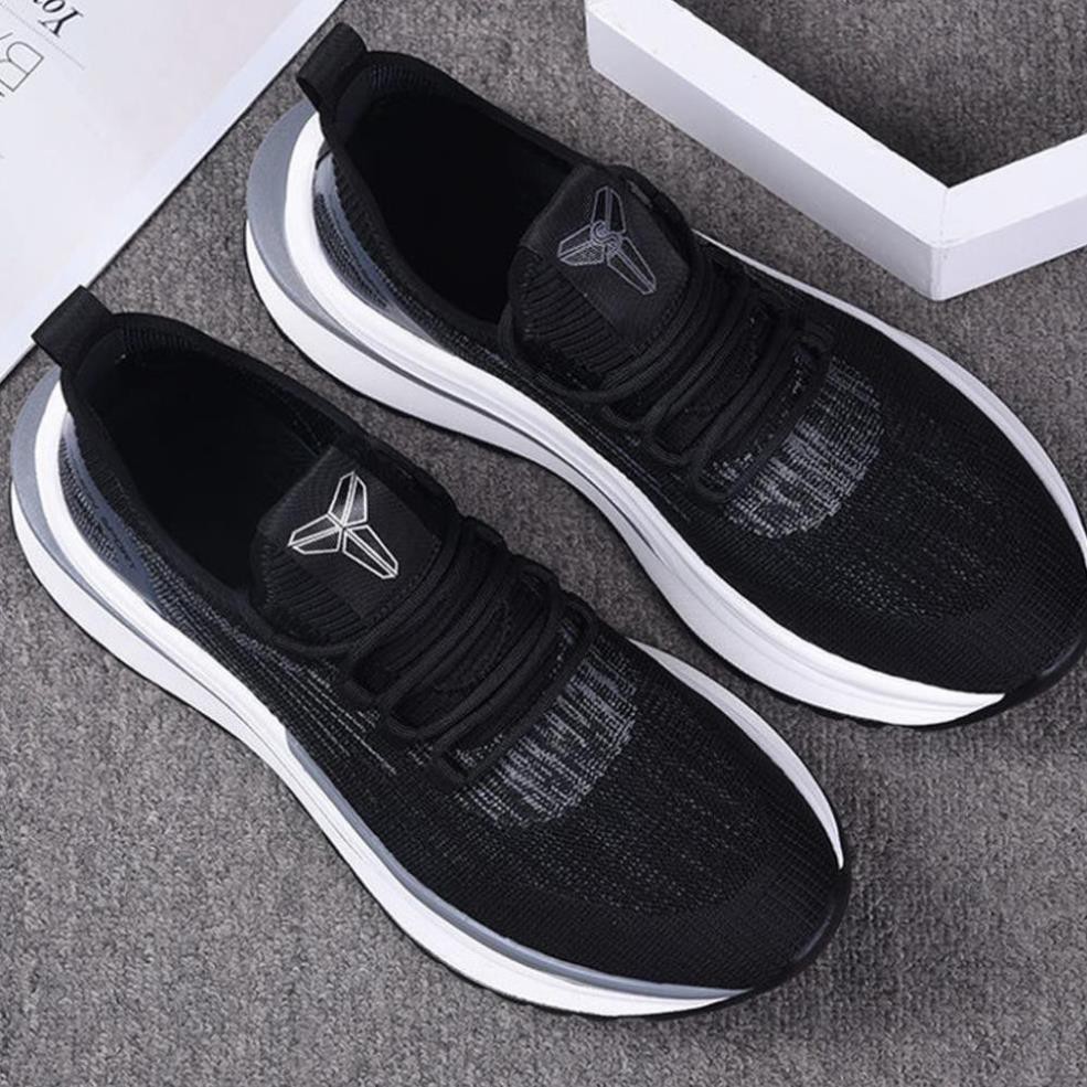 Giày nam độn đế cổ thấp cao cấp màu đen kiểu dáng basis năng động trẻ trung vải thoáng khí size 39 đến 43 | BigBuy360 - bigbuy360.vn