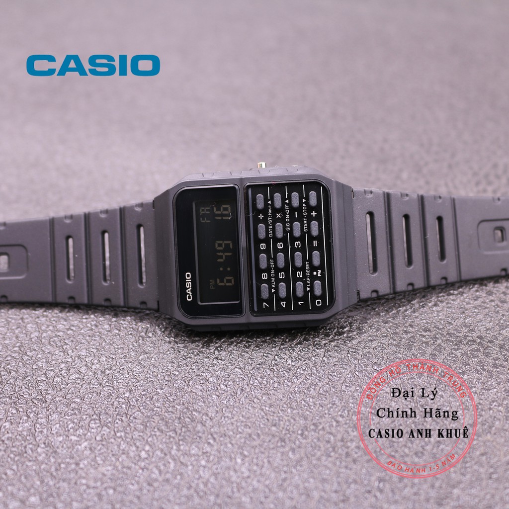 Đồng hồ nam điện tử Casio CA-53WF-1BDF dây nhựa