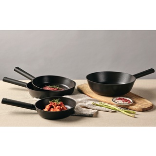 NEOFLAM Noblesse Chảo chiên cảm ứng (20cm, 24cm, 28cm) Không PFOA Đen