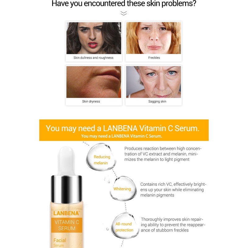 Serum vitamin C LABENA làm trắng da, đều màu da, tan đốm nâu, chốn chảy sệ