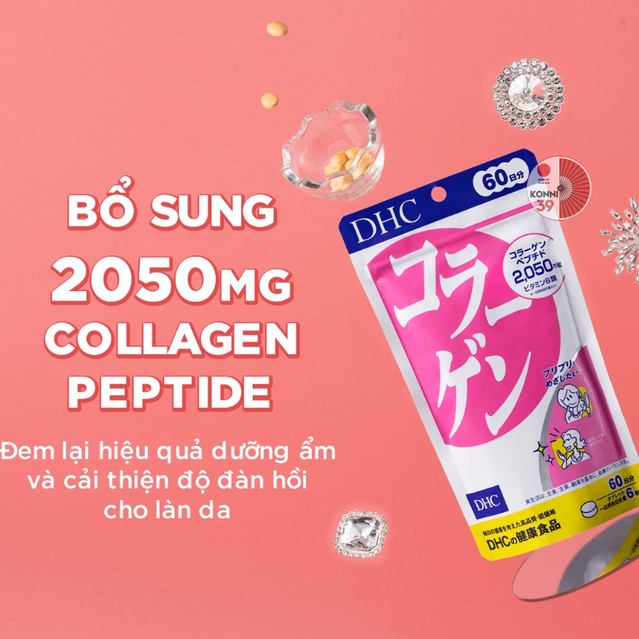 Viên uống làm đẹp da DHC Collagen Nhật Bản 30 Ngày (180 Viên) giúp da mịn màng- Bahachiha