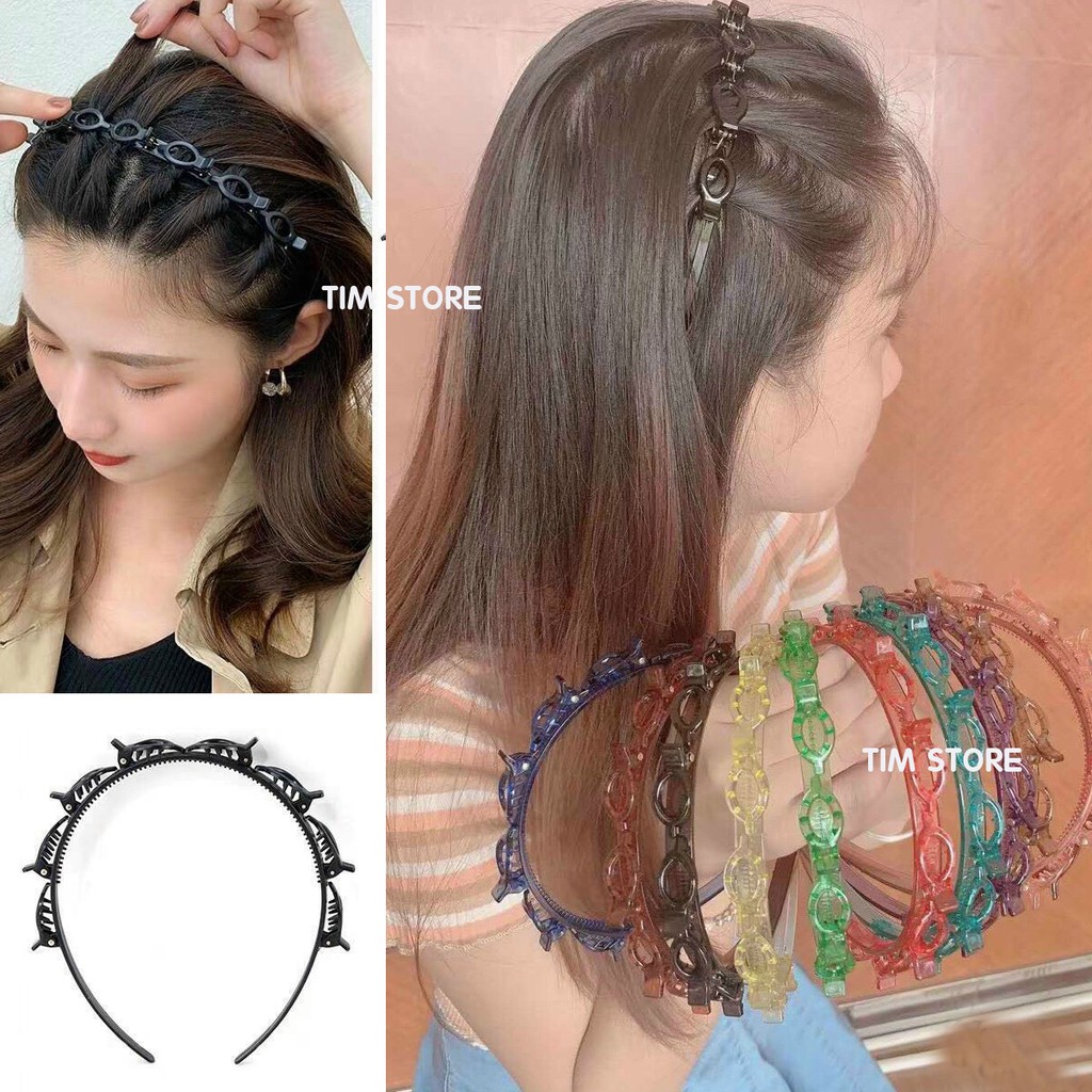 Cài bờm tóc đuôi cong mới ko gây đau đầu khi sử dụng TÍM STORE phụ kiện tóc phong cách mới 2023