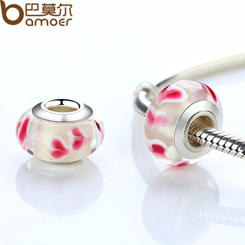 [Mã FAMAYFA giảm 10K đơn 50K] dây hạt charm mạ bạc nhiều màu sắc phong cách bamoer | BigBuy360 - bigbuy360.vn