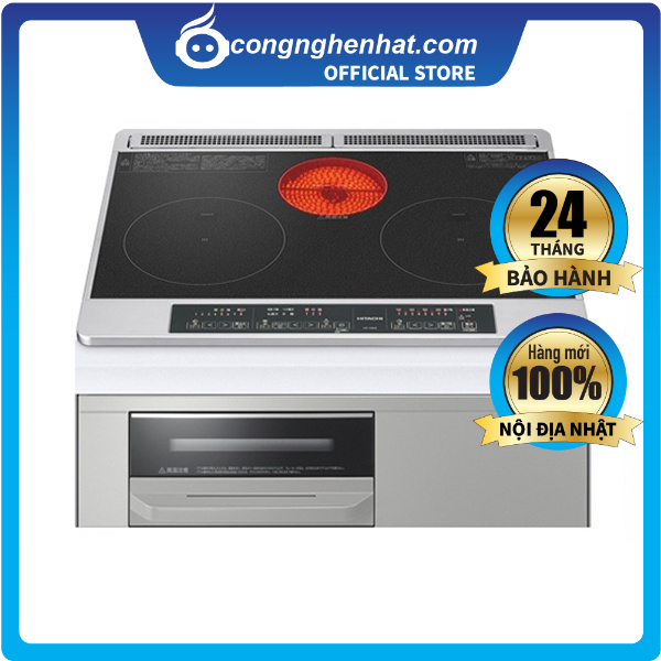 Bếp từ Hitachi HT-M6S Mặt kính Ceramic đen - Hàng nội địa Nhật - Hàng mới 100% - Bảo hành 24 tháng